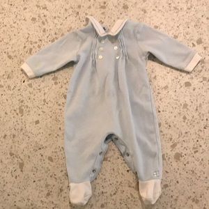 Blue baby suit, by Emile et Rose